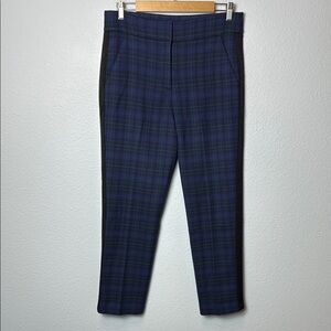 Veronica Beard‎ Blue Plaid Trousers